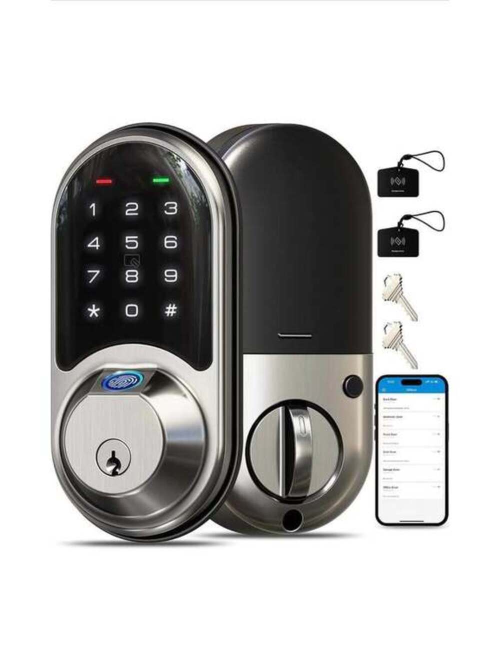 Veise RZ07 Keyless Fingerprint Smart Lock – Secure, New in Box